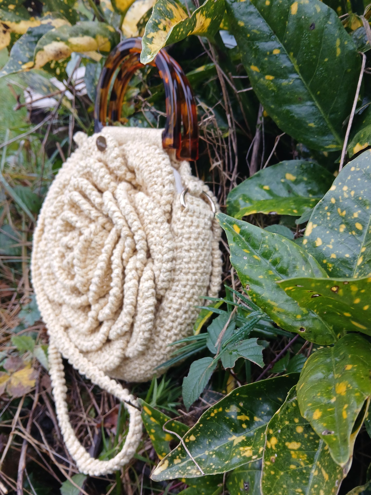 Sac de Soirée Rosa Dorada au Crochet Doré – Accessoire Unique BySHELLDA