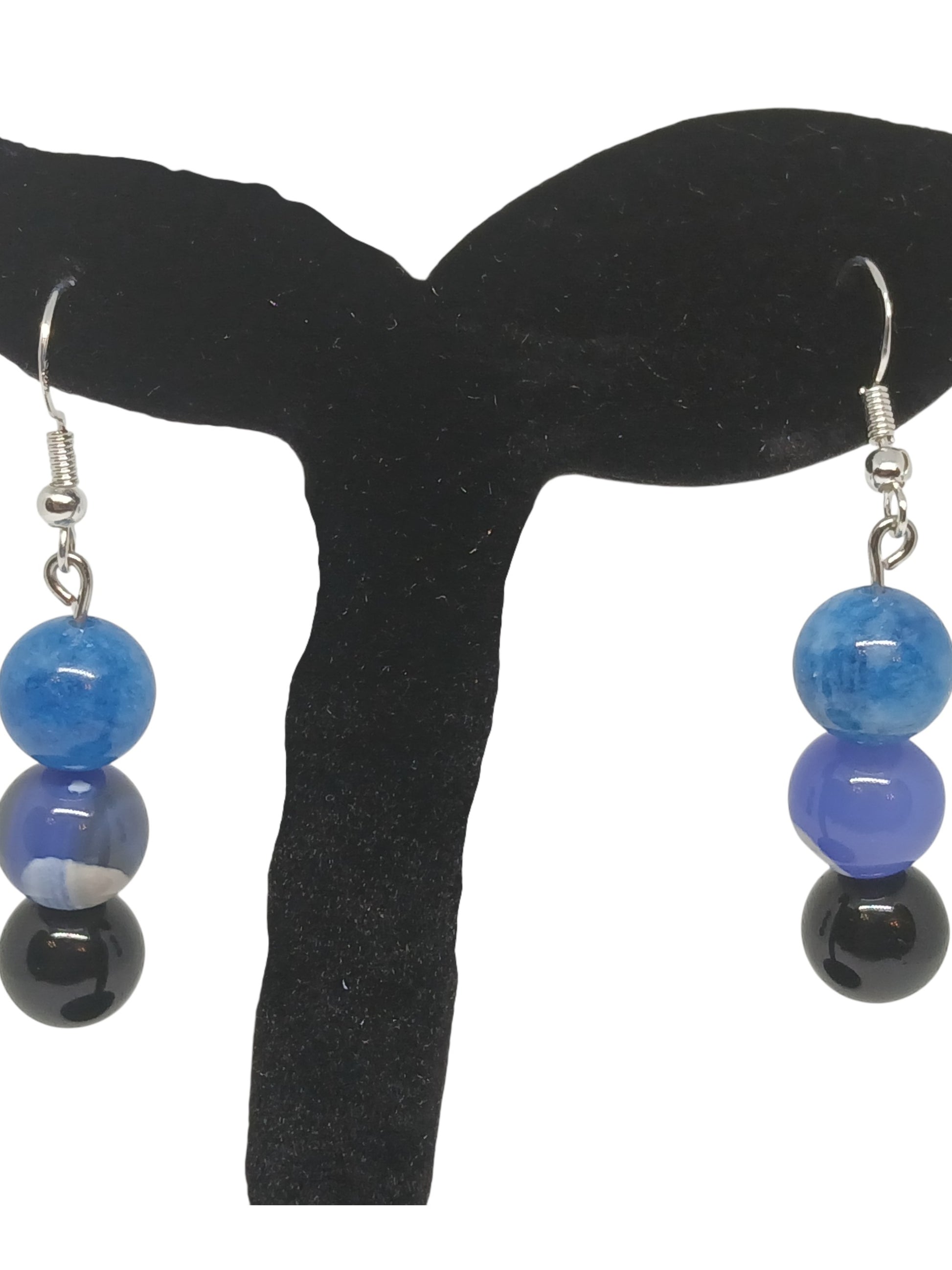 Boucles d'oreilles pendantes Ombre et Lumière argent 925 Collection Éclat d'Âme