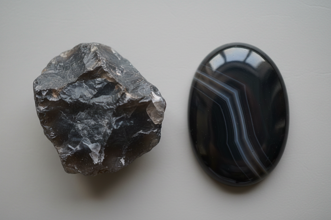 L'Agate Noire : Origine, Vertus et Propriétés de cette Pierre Fascinante