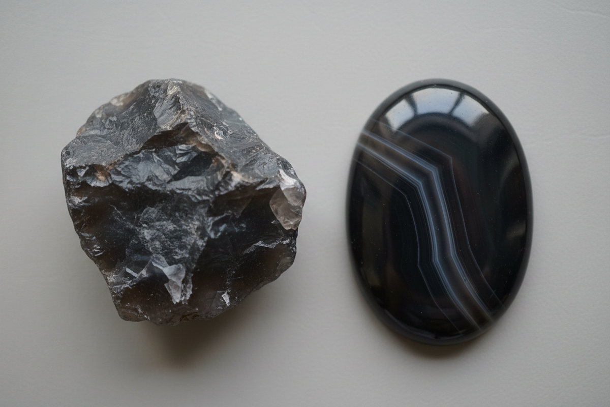 L'Agate Noire : Origine, Vertus et Propriétés de cette Pierre Fascinante