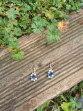 Détail des 4 pierres naturelles lépidolite turquoise lapis lazuli quartz rose