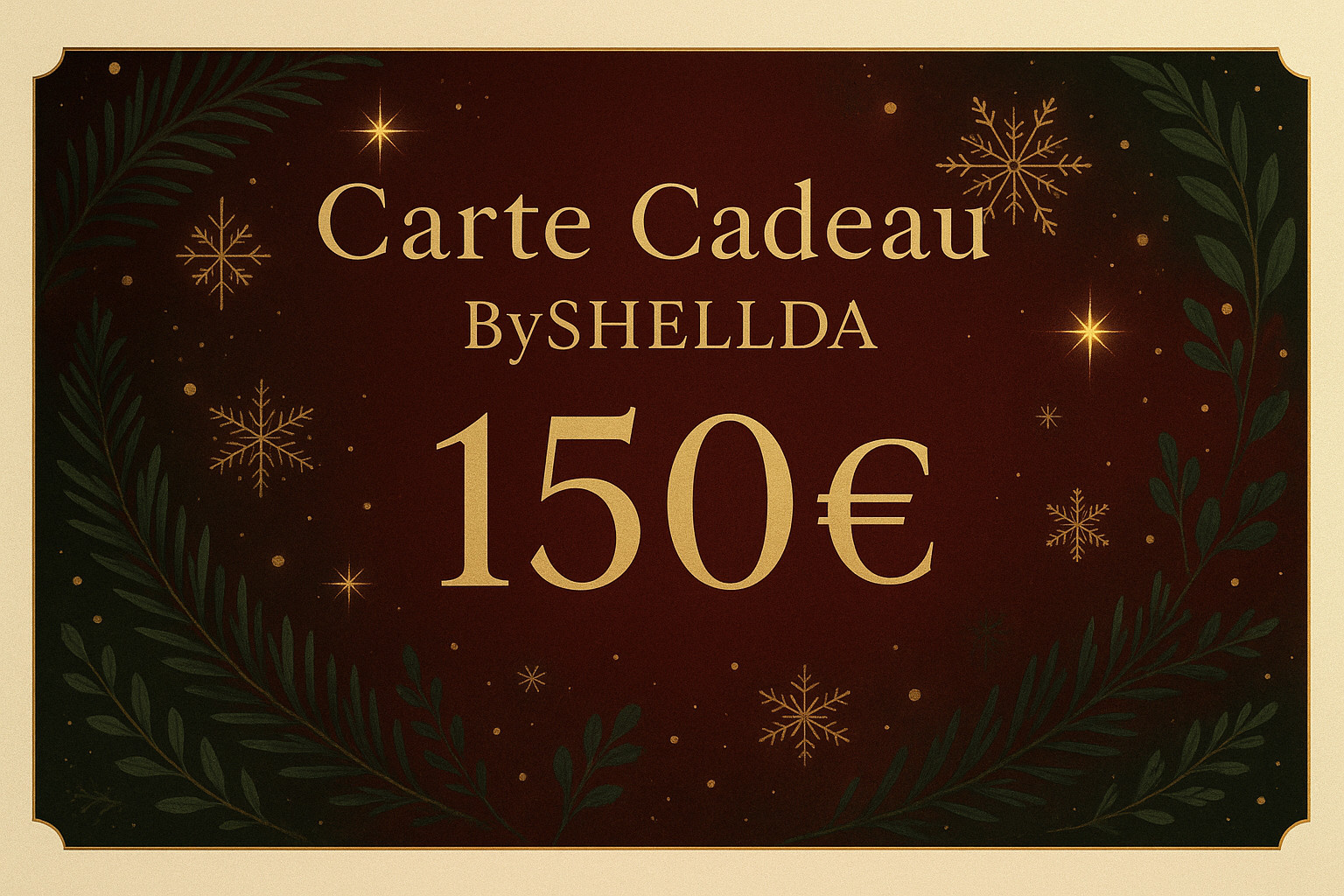 Offrir carte cadeau BySHELLDA cadeau personnalisé