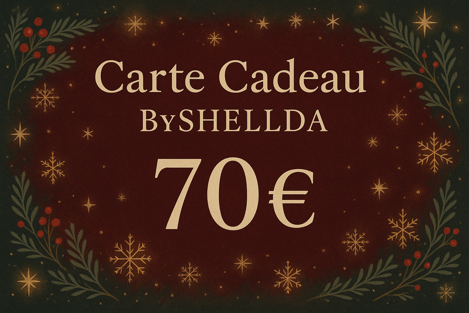 Carte cadeau BySHELLDA pour bijoux artisanaux français