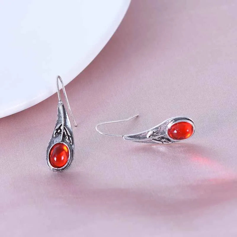 Boucles d’oreilles fantaisie turquoise – vue produit 2 – BySHELLDA