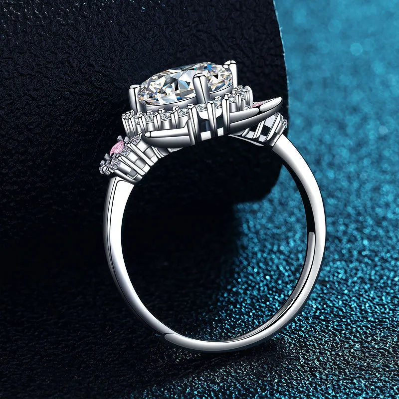 Bague chat réglable en argent 925 et zircon – vue produit 3 – BySHELLDA