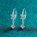 Boucles d’oreilles papillon en argent 925 et moissanite – vue produit 6 – BySHELLDA