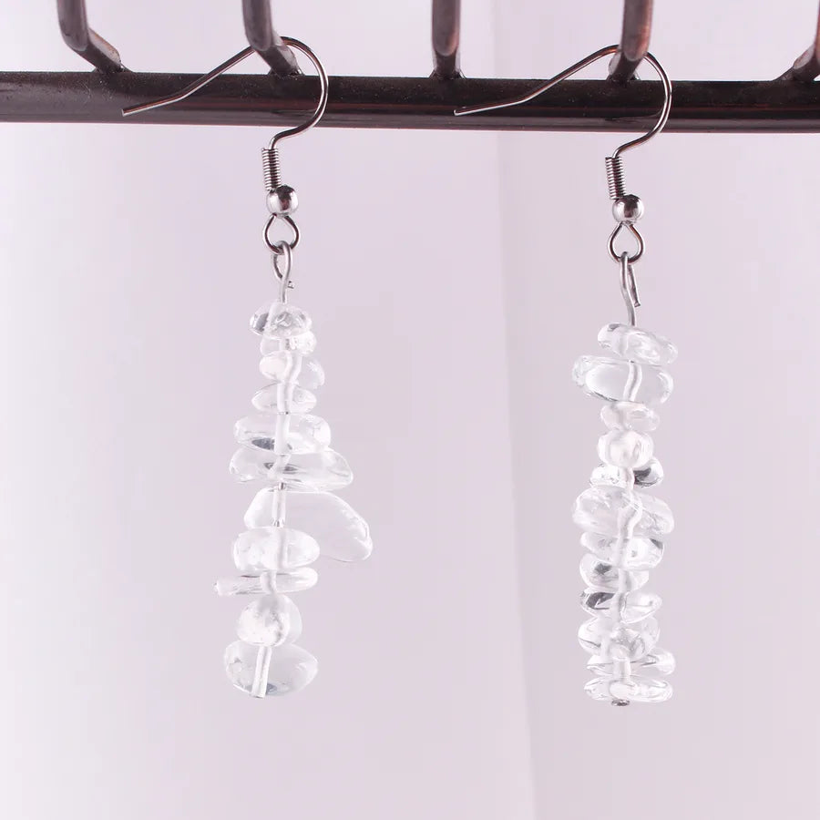 Boucles d’oreilles fantaisie – aventurine, cristal ou verre – vue produit 25 – BySHELLDA