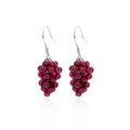 Boucles d’oreilles grappe en argent 925 – vue produit 4 – BySHELLDA