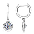 Boucles d’oreilles rondes en argent 925 et zircon – vue produit 5 – BySHELLDA